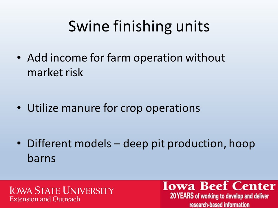 Swine finishing units slide image