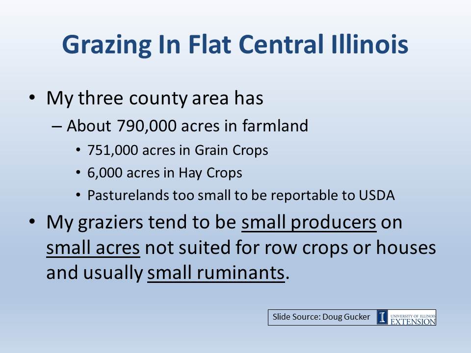 Grazing in flat central illinois slide image