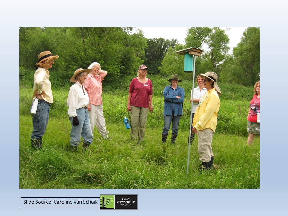 Women gathered in field slide image