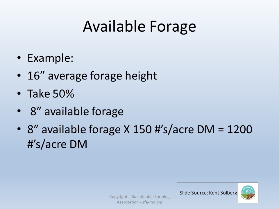 Available Forage 2 slide image