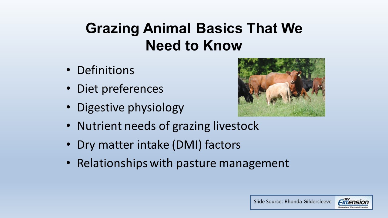 Grazing Animal Basics slide image